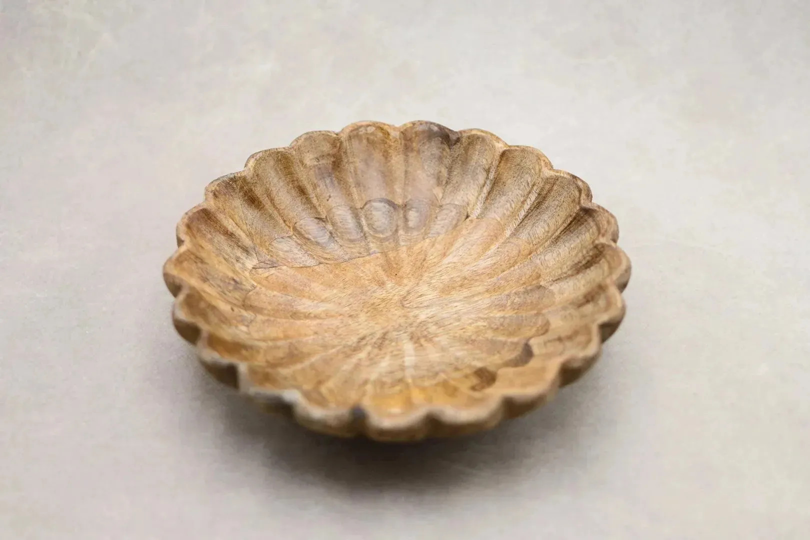 Shop Wood Scalloped Bowl Online | Maple Village Lane