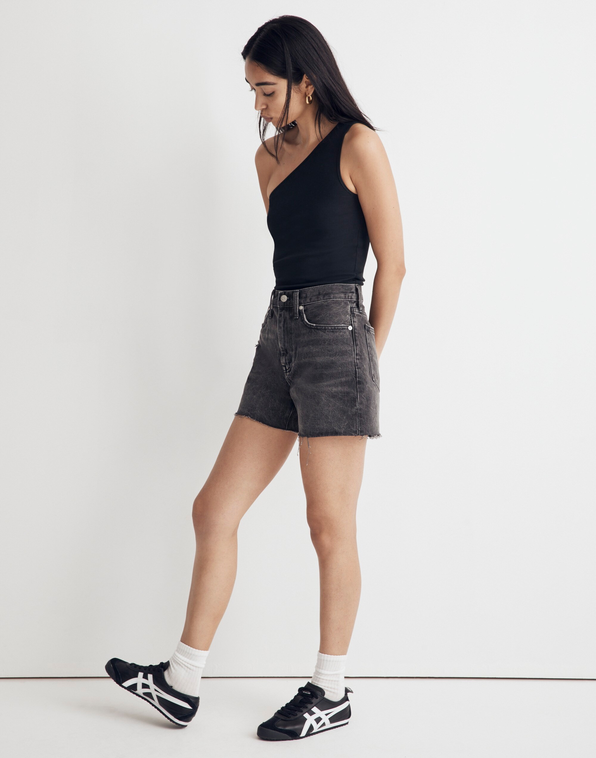 Relaxed Mid-Length Denim Shorts in Bradbrook Wash | Madewell