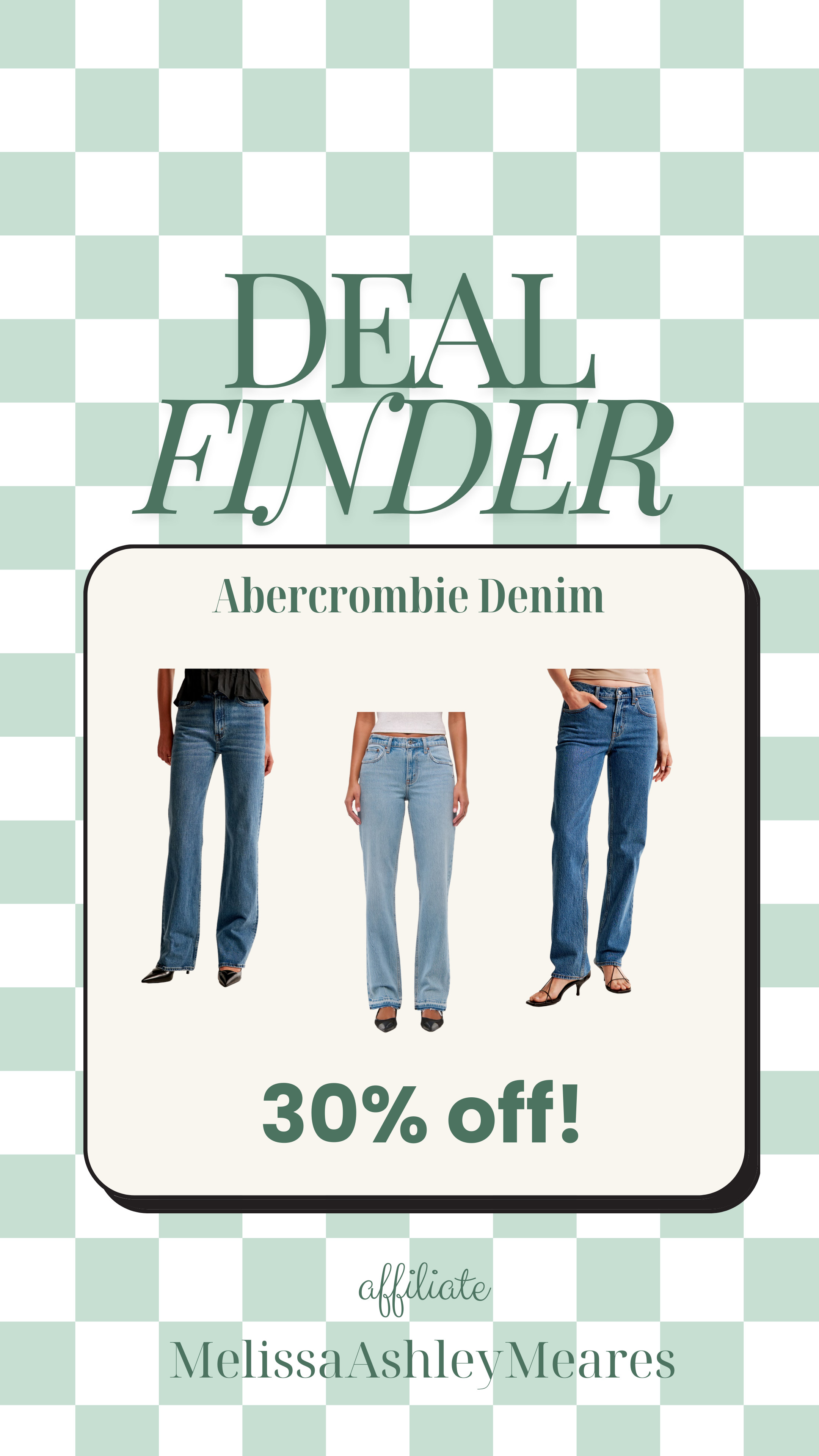 Abercrombie & Fitch is having a denim sale, and some of their most popular styles are 30% off!  Straight, relaxed, stretch.  And they come in tons of washes! 

 #LTKSaleAlert #LTKFindsUnder100 #LTKStyleTip