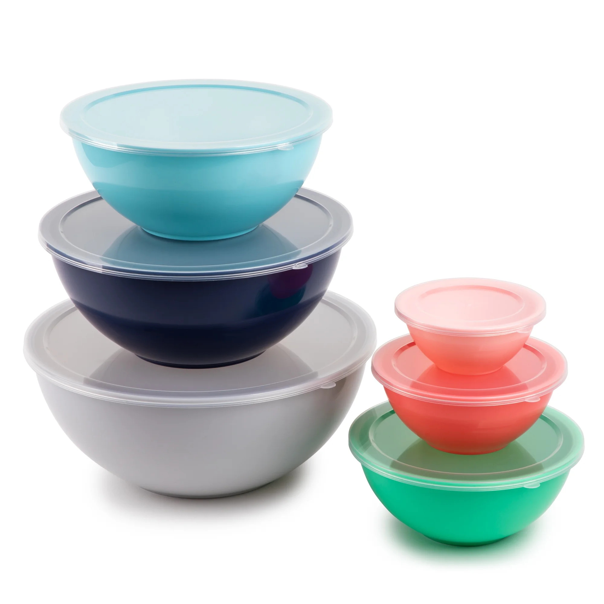 Thyme & Table Kitchen Food Prep And Storage Bowls With Lids, 12 Piece Set | Walmart (US)