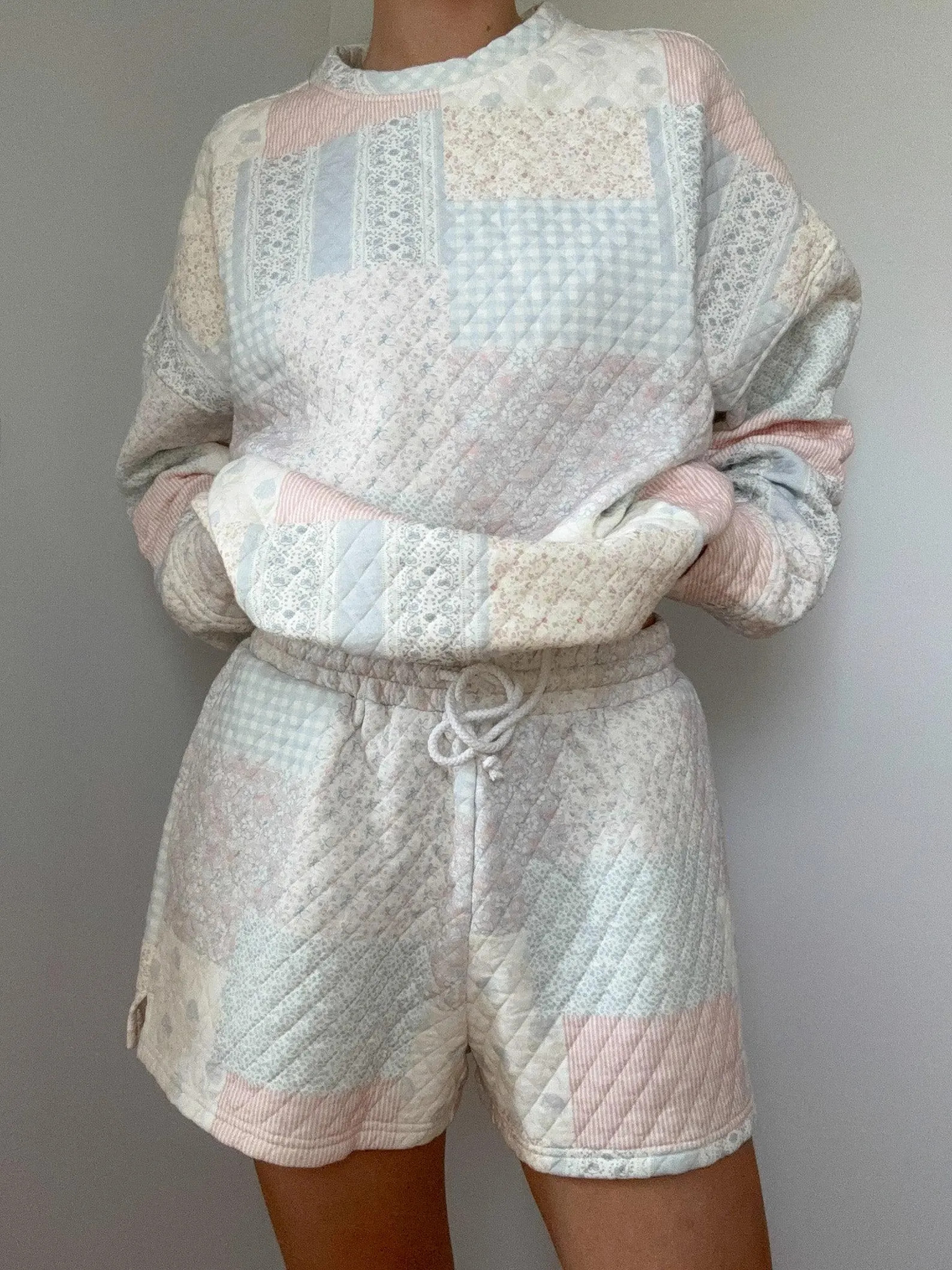Shades of Blue Quilted Pastel Shorts - Etsy | Etsy (US)