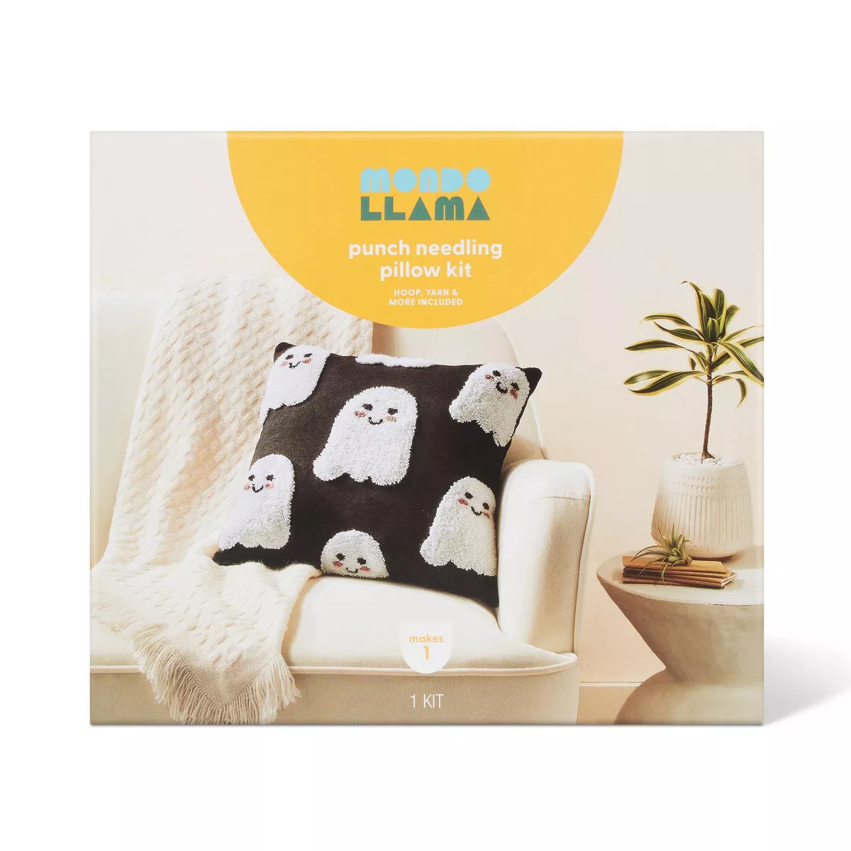 Ghost Punch Needle Pillow Kit - Mondo Llama™ | Target