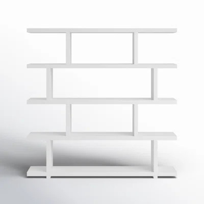 Annora 63" H x 63" W Geometric Bookcase | Wayfair North America