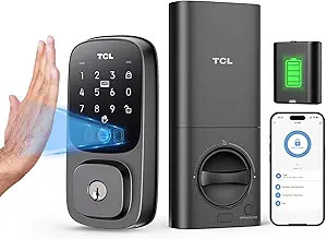 TCL D1 Pro Palm Vein Smart Lock, Keyless Entry Door Lock, Upgraded Rechargeable Battery, Front Do... | Amazon (US)