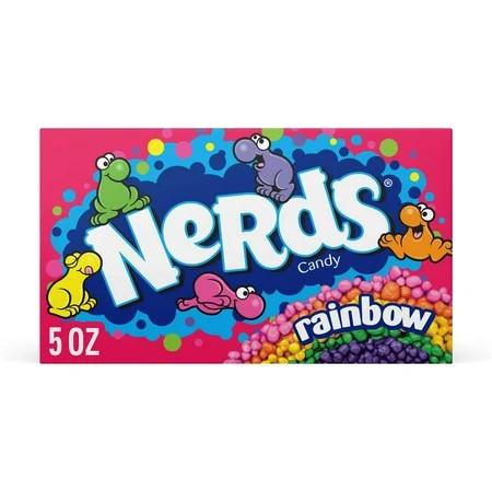 NERDS Candy, Theater Box, Rainbow, Crunchy Fruity, 5 oz | Walmart (US)