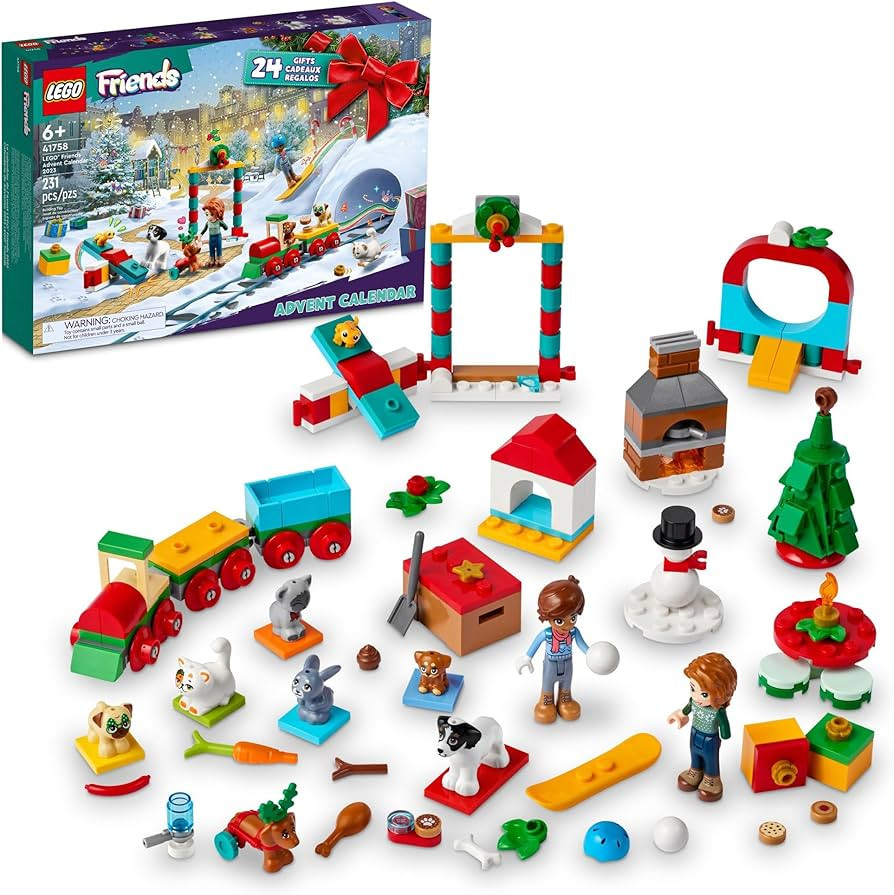 LEGO Friends 2023 Advent Calendar 41758 Christmas Holiday Countdown Playset, 24 Collectible Daily... | Amazon (CA)