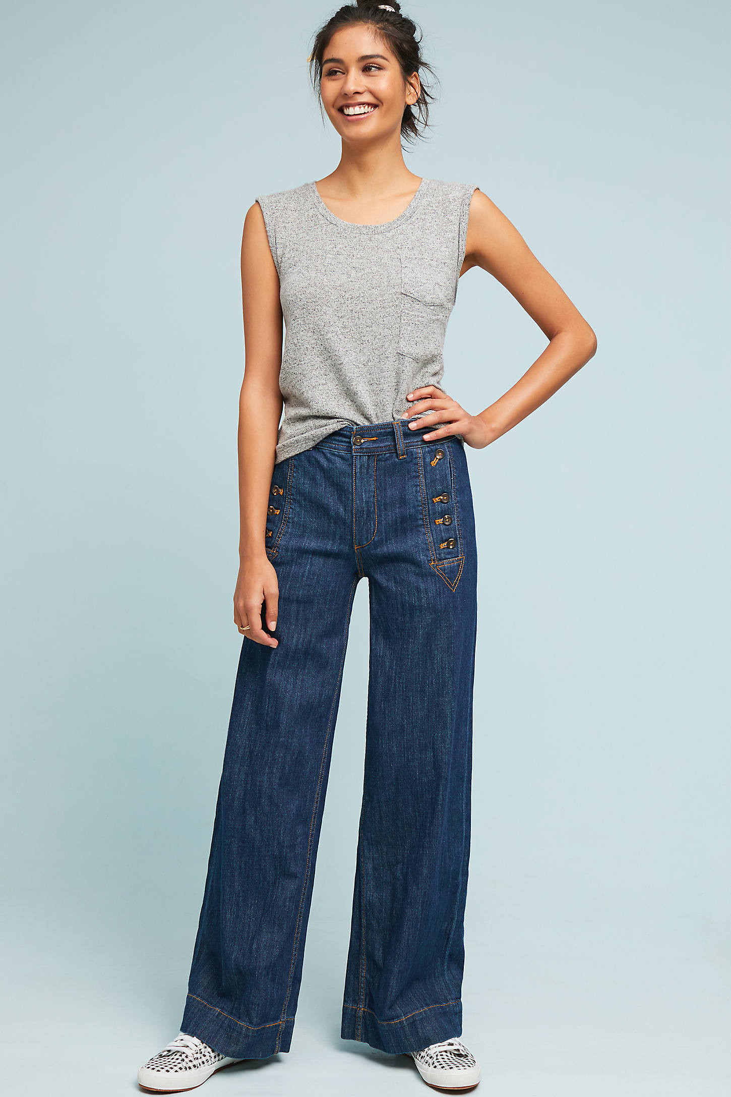 Pilcro Starboard Wide-Legs | Anthropologie (US)