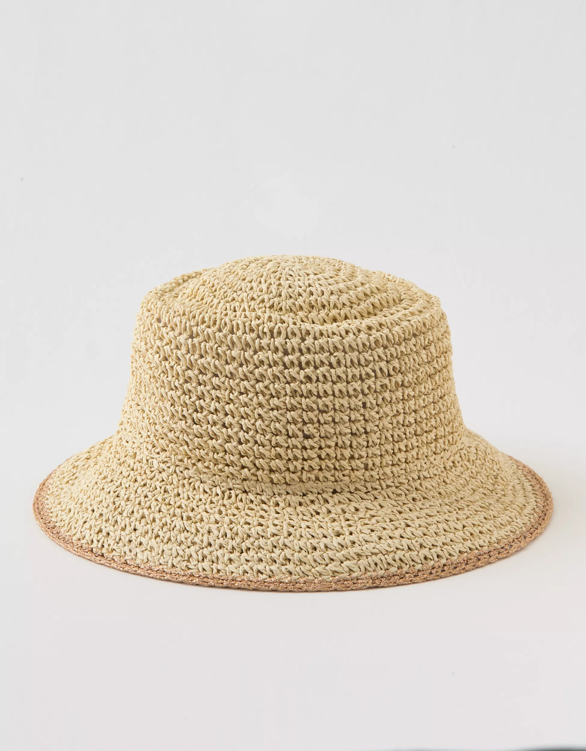 Aerie Straw Bucket Hat | Aerie