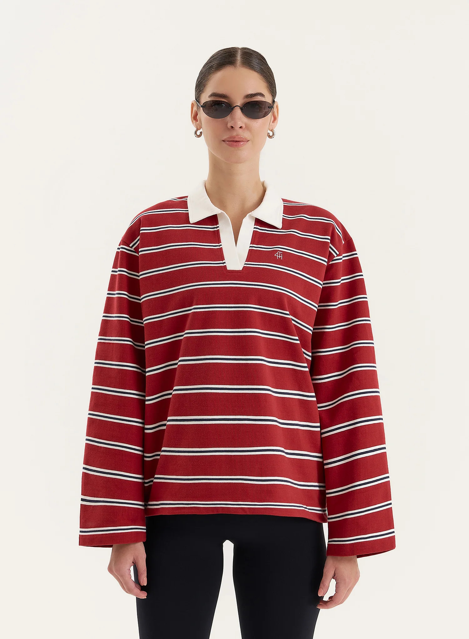 Multi Stripe Oversized Rugby Top- Alicia | 4th & Reckless