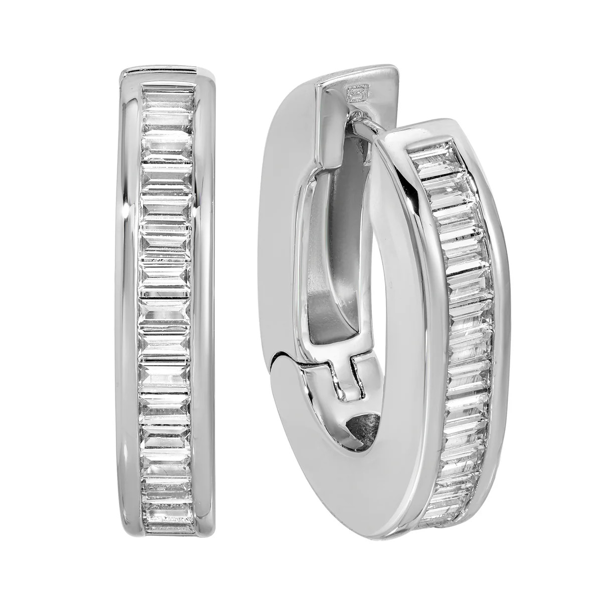 The Deco Hoops - Silver Grande | Erin Fader Jewelry Design
