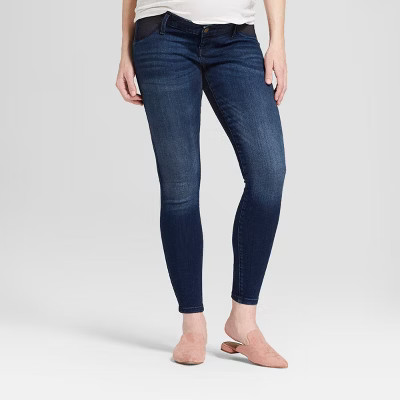 Under Belly Skinny Maternity Jeans - Isabel Maternity by Ingrid & Isabel™ Dark Blue 17 | Target