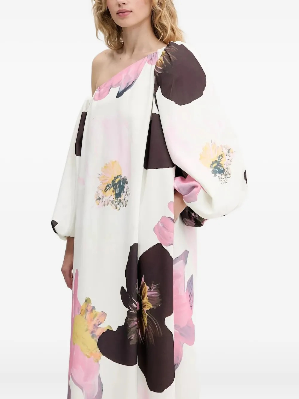 off-shoulder floral print maxi dress | Farfetch Global