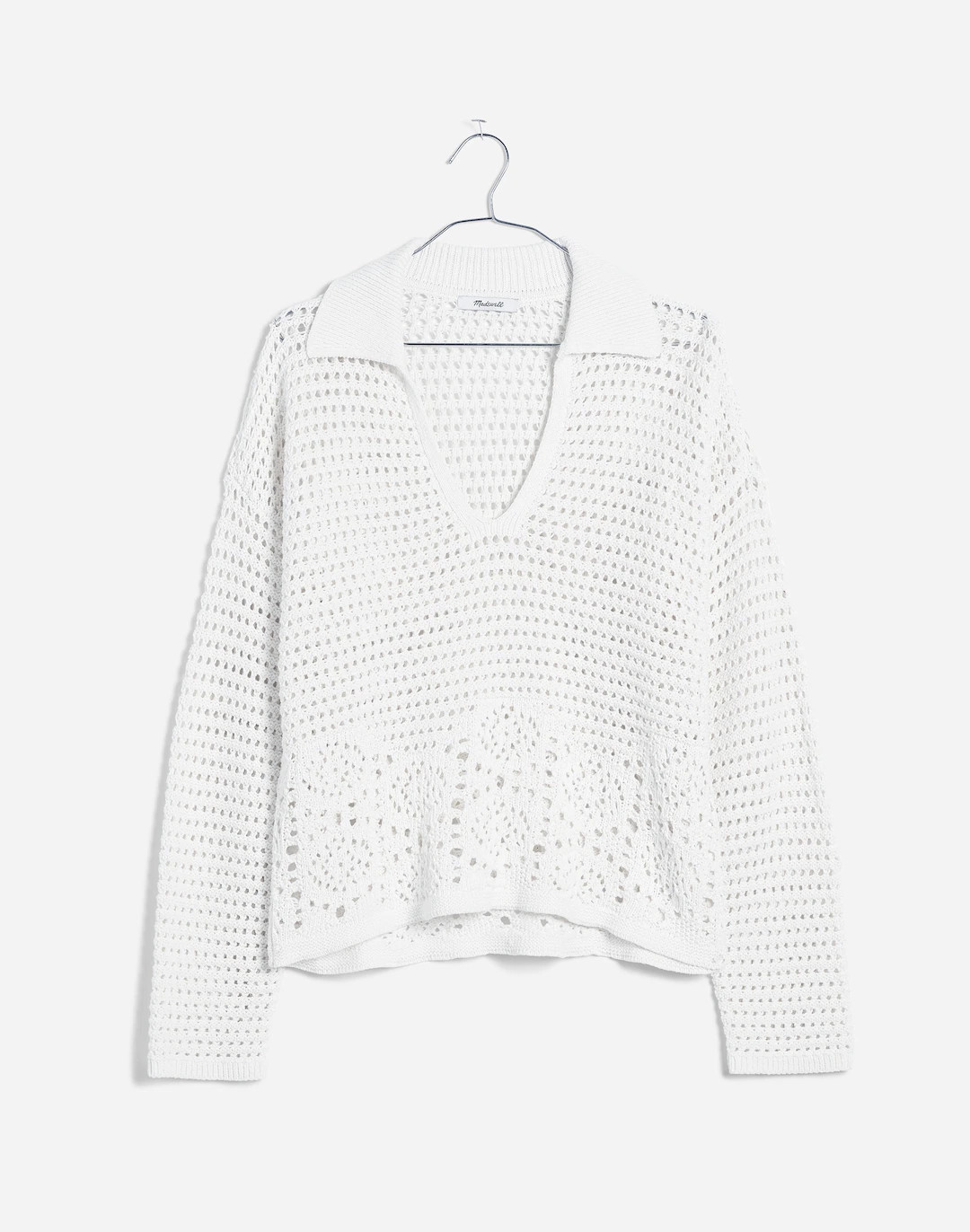Crochet Polo Sweater | Madewell