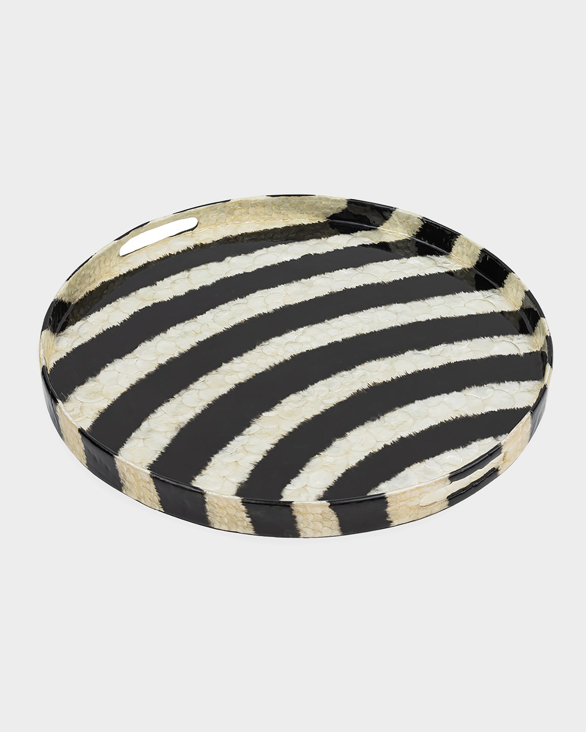 Extra Large Striped Capiz Tray | Neiman Marcus