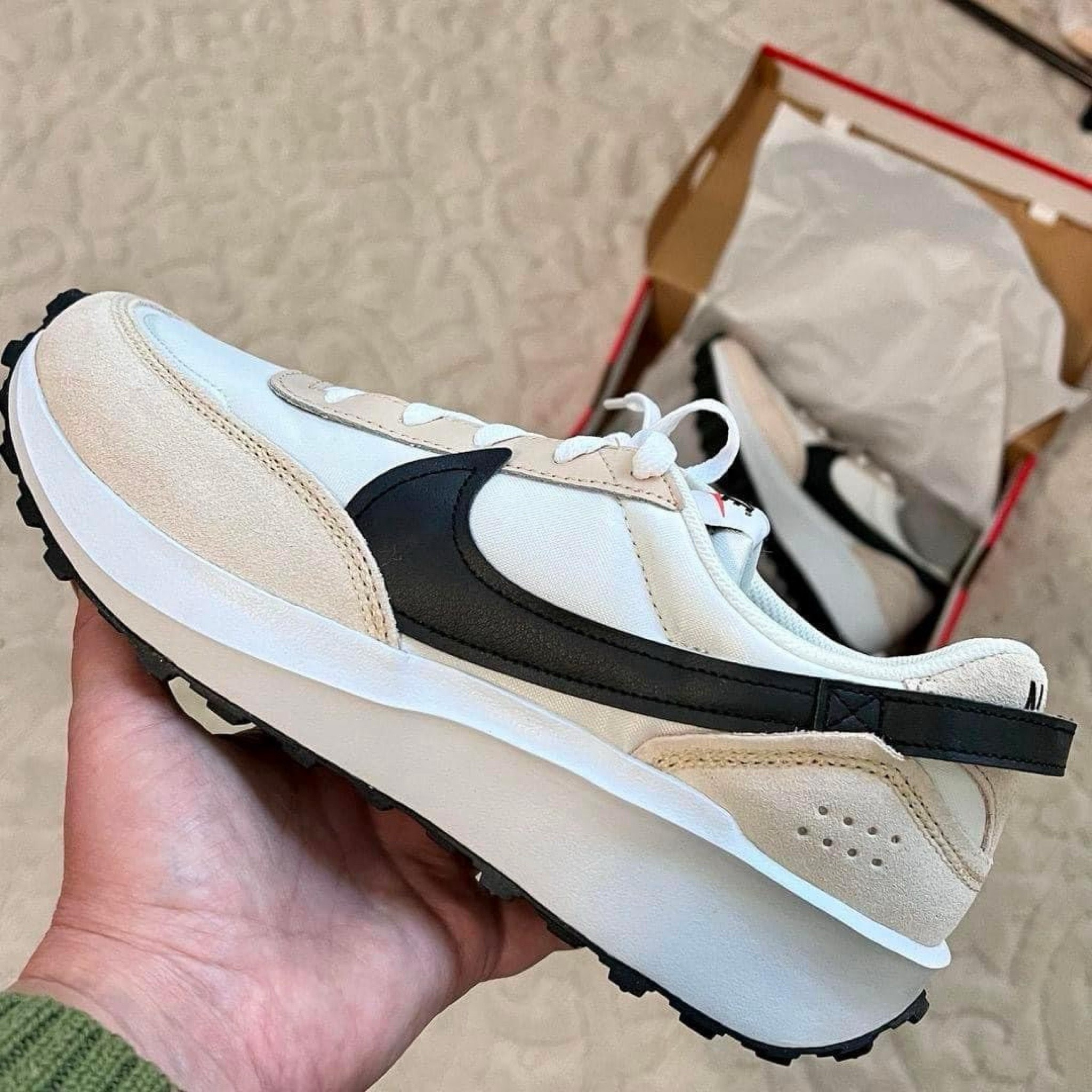 🔥 OMG y'all! RUN!!! $56 shipped 👇!!! The MOST POPULAR Sandstone Nike Waffle Debuts drop in cart w/code at checkout!  TONS of other popular styles like Dunks, Air Max 270s, SC & Excee, AF1, Jordans, Tech + more (for Men + Kids too) on drop as well!!! I size up 1/2 in these (and most Nike)!!! FULLY STOCKED right now, but won't last! (#ad)

#LTKFindsUnder100 #LTKShoeCrush #LTKSaleAlert