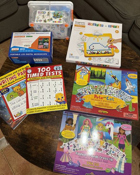 School must haves learning must haves toddlers kids preschool kindergarten first grade math reading alphabet stem writing alphabet numbers math geography microscope word searches writing prompts logic homeschool homeschooling must haves Minecraft ninja life hacks book set Learning to read learning to tell time 

#LTKfamily #LTKkids #LTKfindsunder50