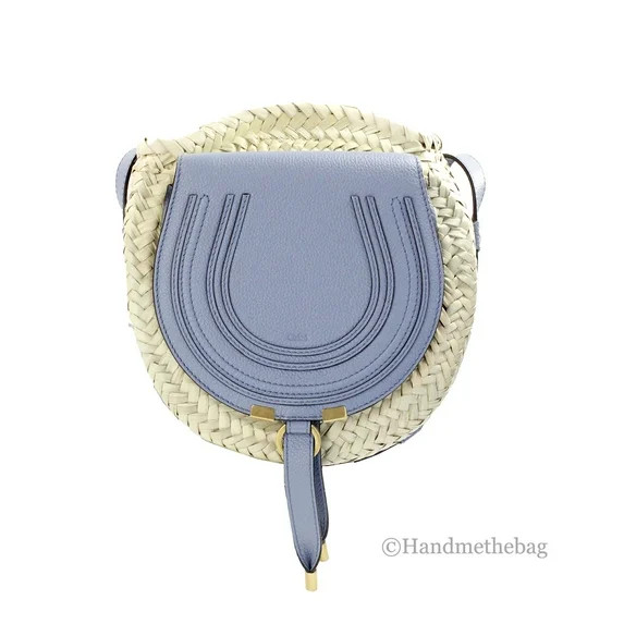 Chloe Marcie Medium Woven Raffia Leather Shoulder Crossbody | Walmart (US)