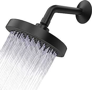 CIRCLESPLASH Shower Head - Black Shower Head - 2.5 GPM and Removable Restrictor - Great Universal... | Amazon (US)