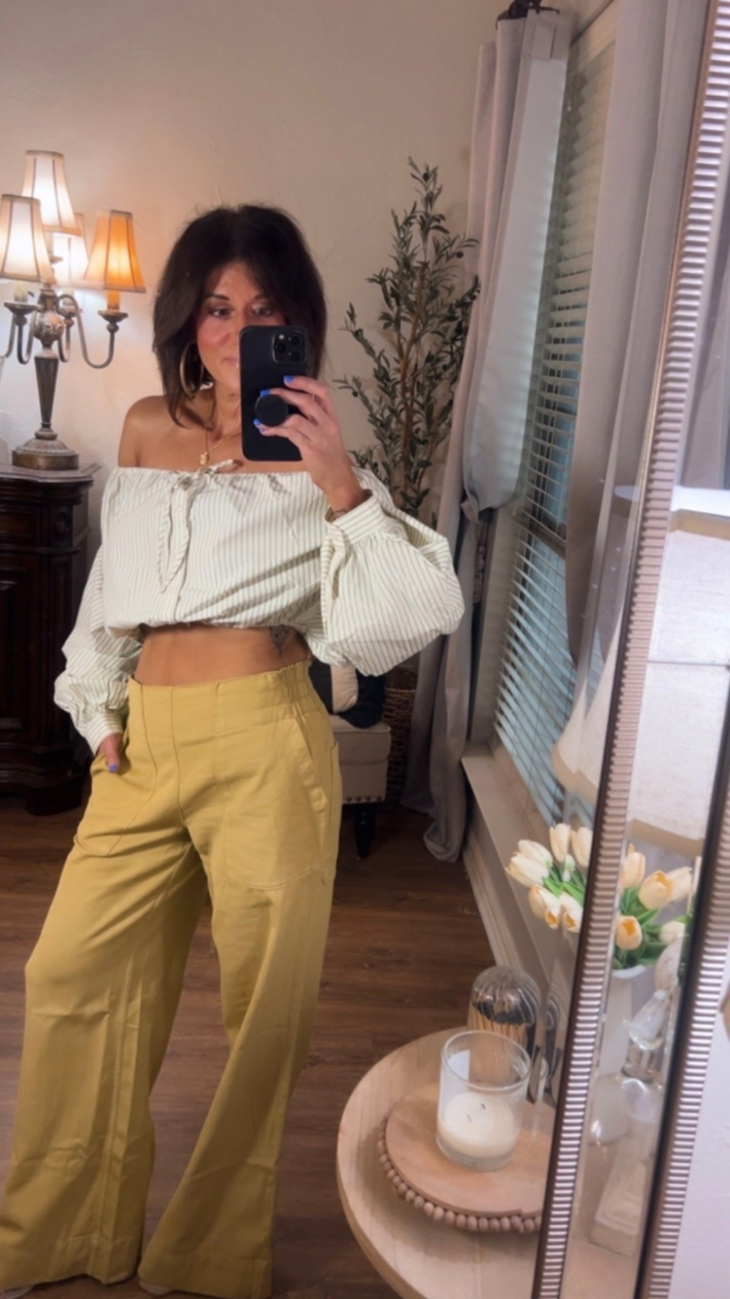 Free People top and pants.  Wearing small.

#LTKMothersDay #LTKOver40
