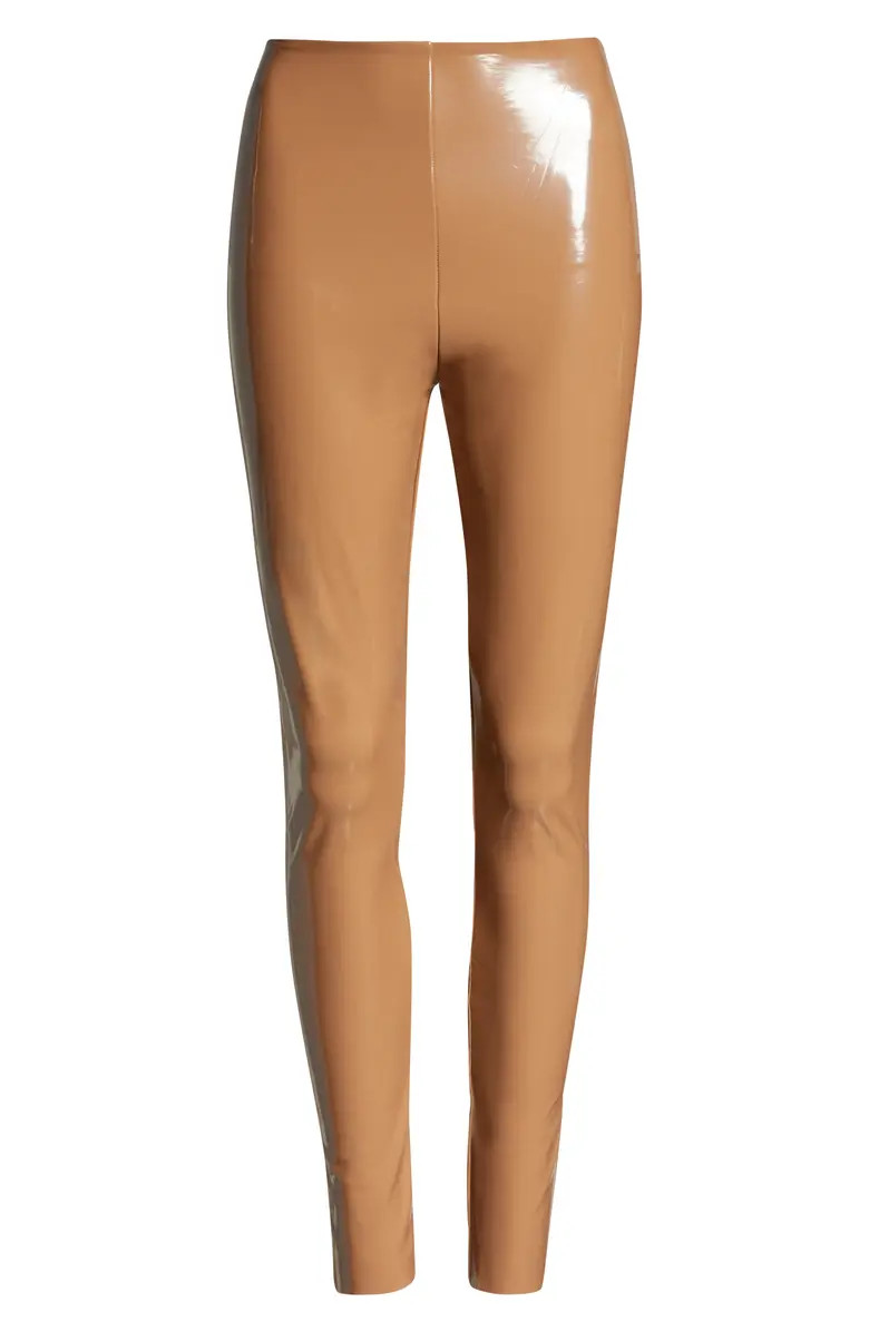 Control Top Faux Patent Leather Leggings | Nordstrom