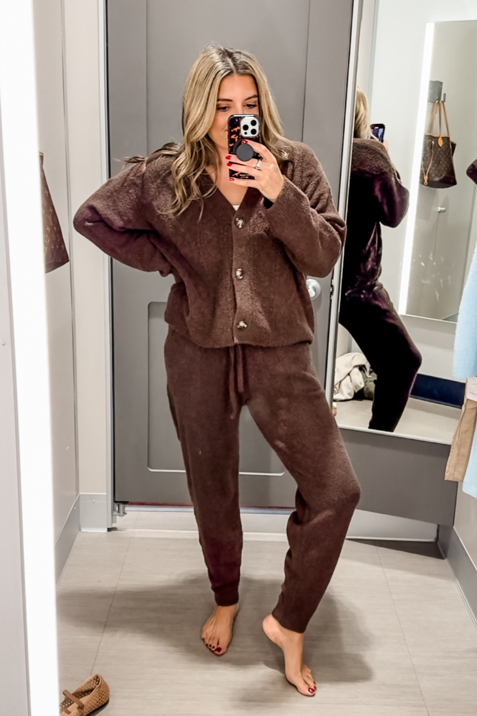 Target lounge sets! Cardigan sweater with sweater lounge jogger pants. Wearing a medium in both. @targetstyle @target #targetstyle #target