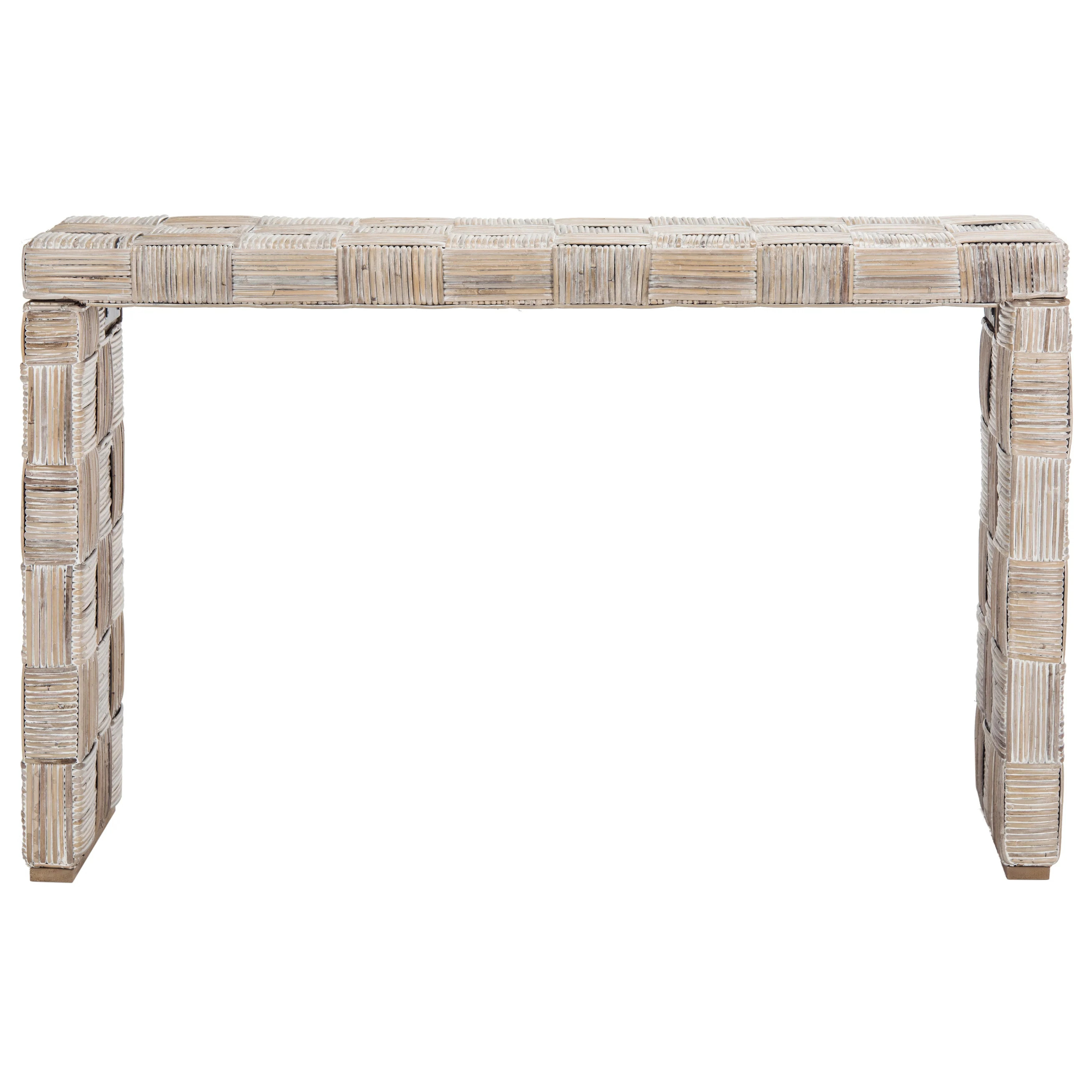 SAFAVIEH Mindel Rattan Console Table - 51Wx14Dx32H - On Sale - Overstock - 40765938 | Overstock
