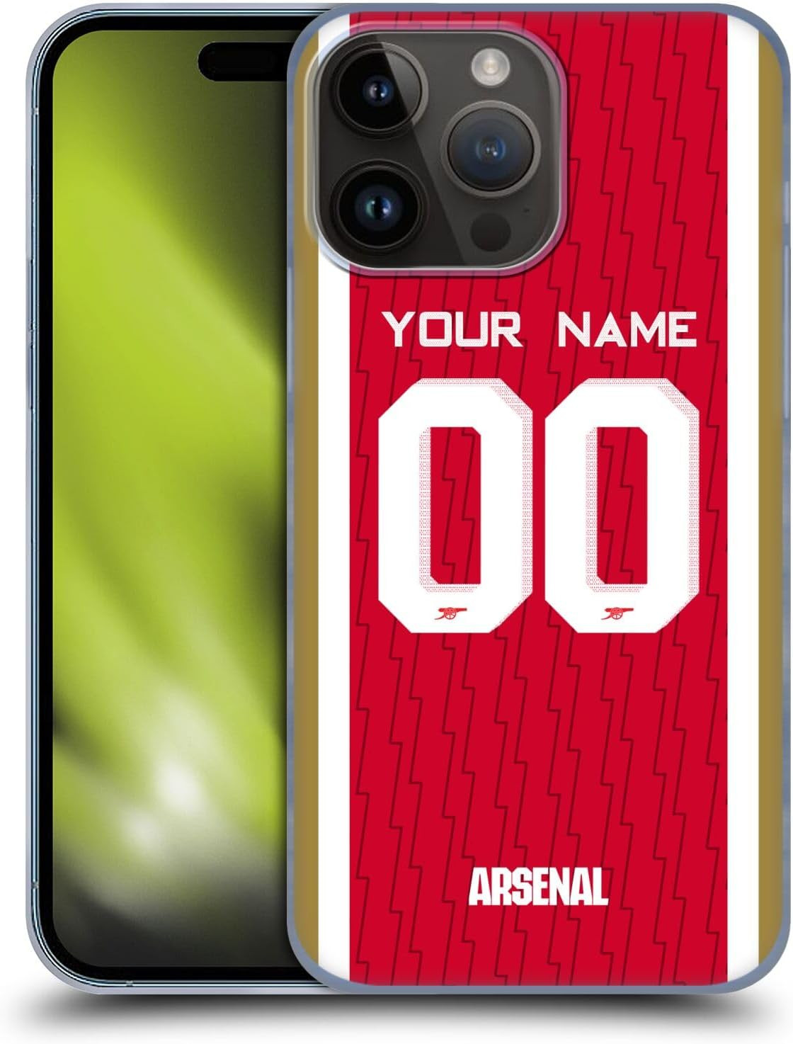 Head Case Designs Officially Licensed Custom Customized Personalized Arsenal FC Home 2023/24 Kit ... | Amazon (US)