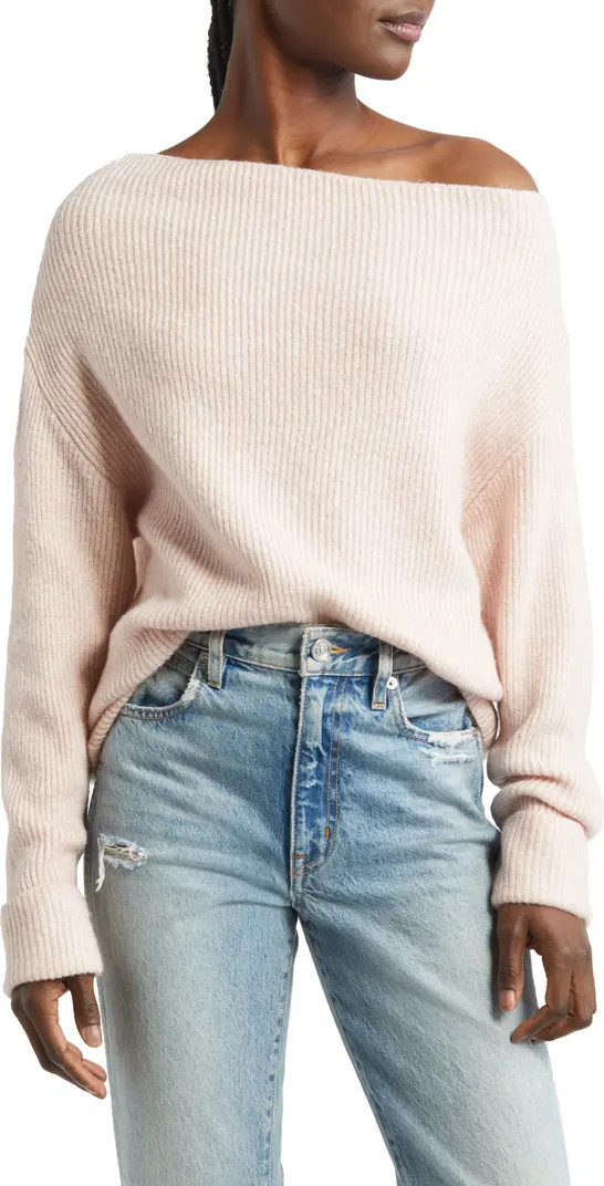Treasure & Bond One-Shoulder Rib Sweater | Nordstrom | Nordstrom