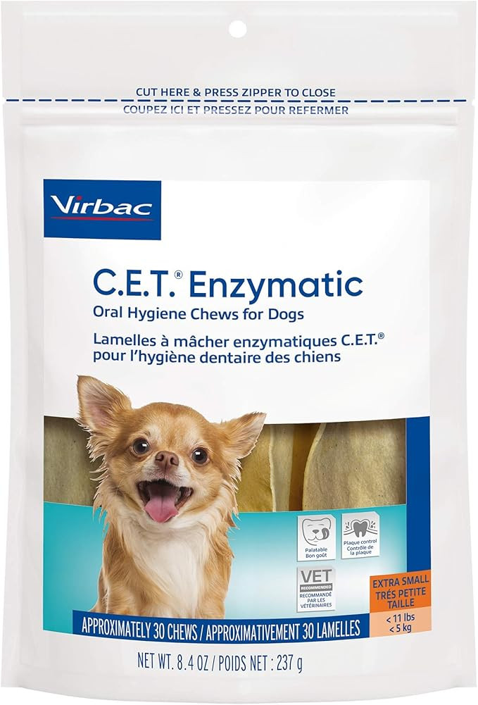 Virbac CET Enzymatic Oral Hygiene Chews for Dogs | Amazon (US)