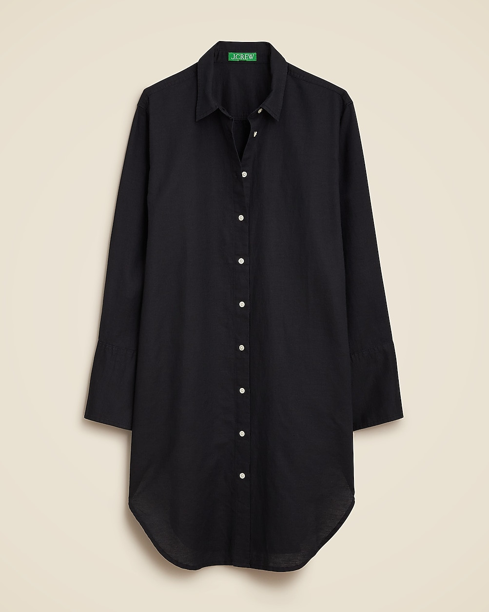Relaxed-fit beach shirt in linen-cotton blend | J. Crew US
