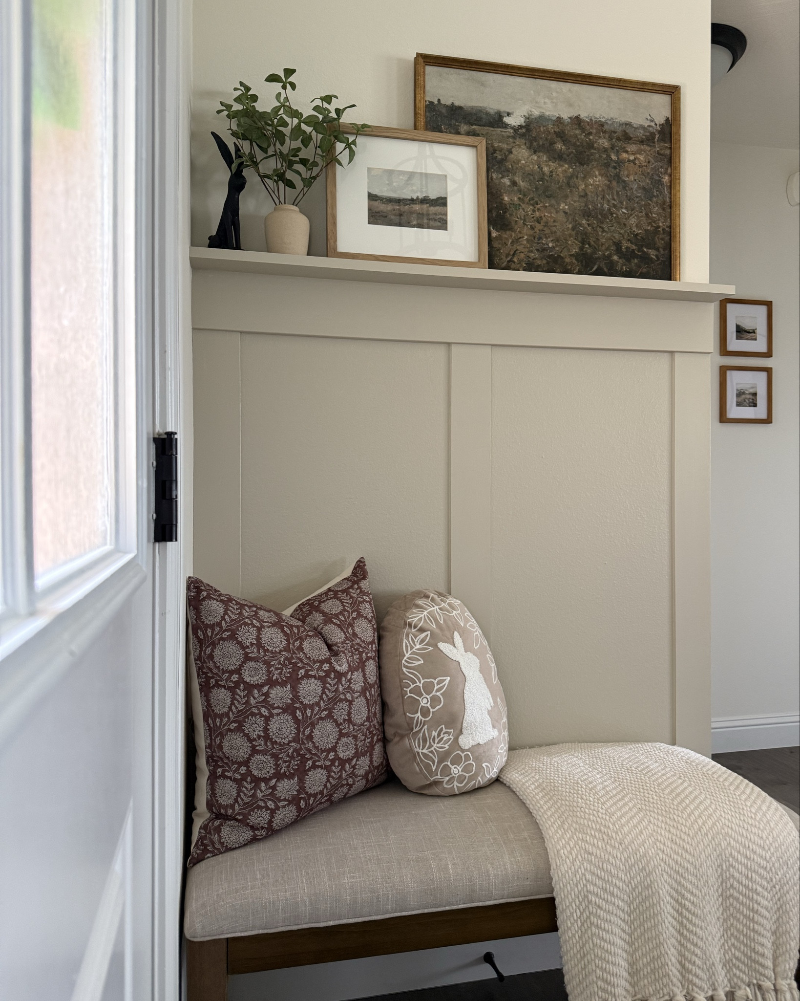 Happy Easter! I gave this little space a quick refresh with a few simple swaps from the last time I shared it—just enough to make it feel updated while still keeping that warm, neutral look I love.

#LTKHome