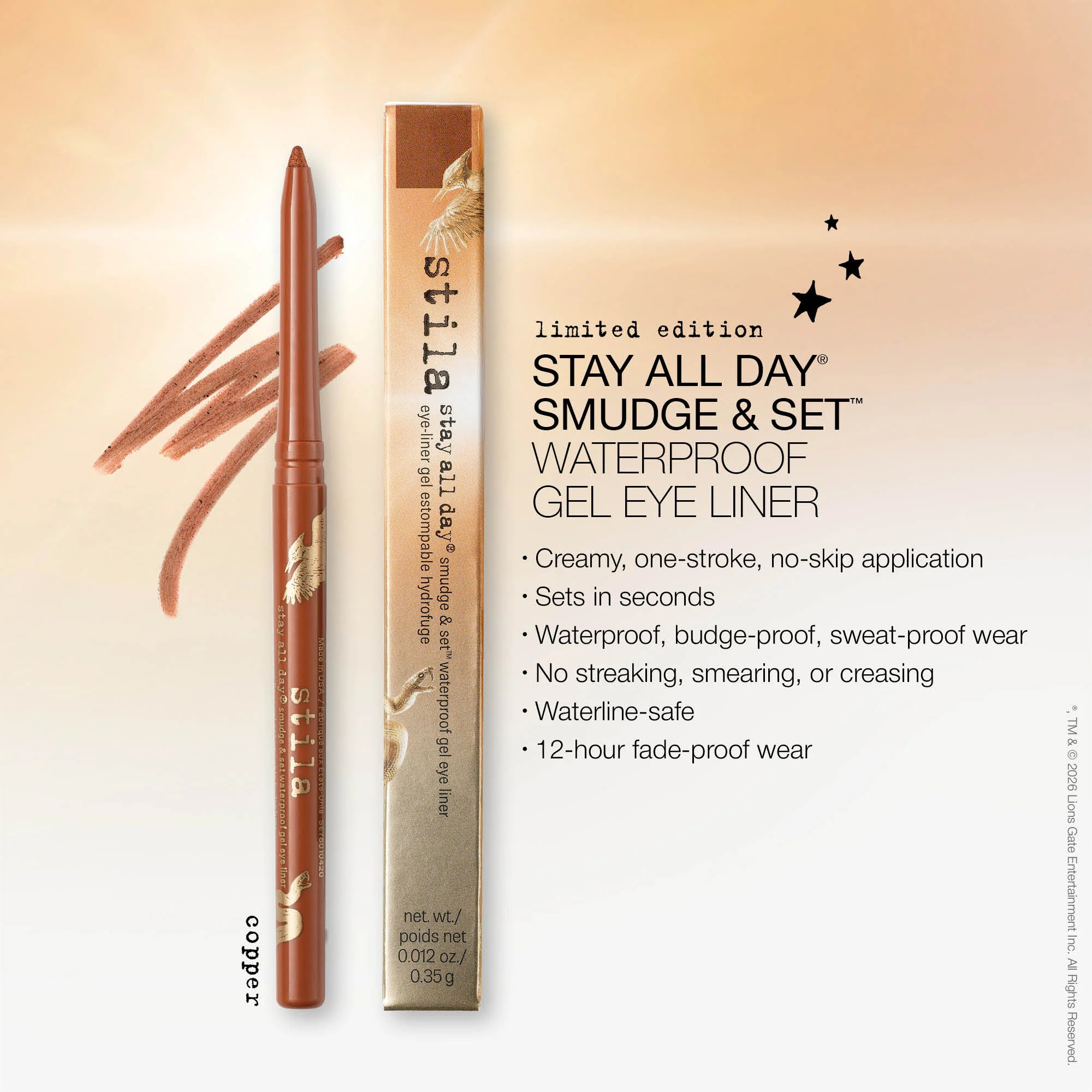 Stay All Day® Smudge & Set™ Waterproof Gel Eye Liner - Copper | Stila (US)