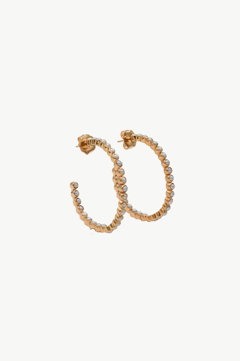 Pearl Hoops | Harvest Jewels