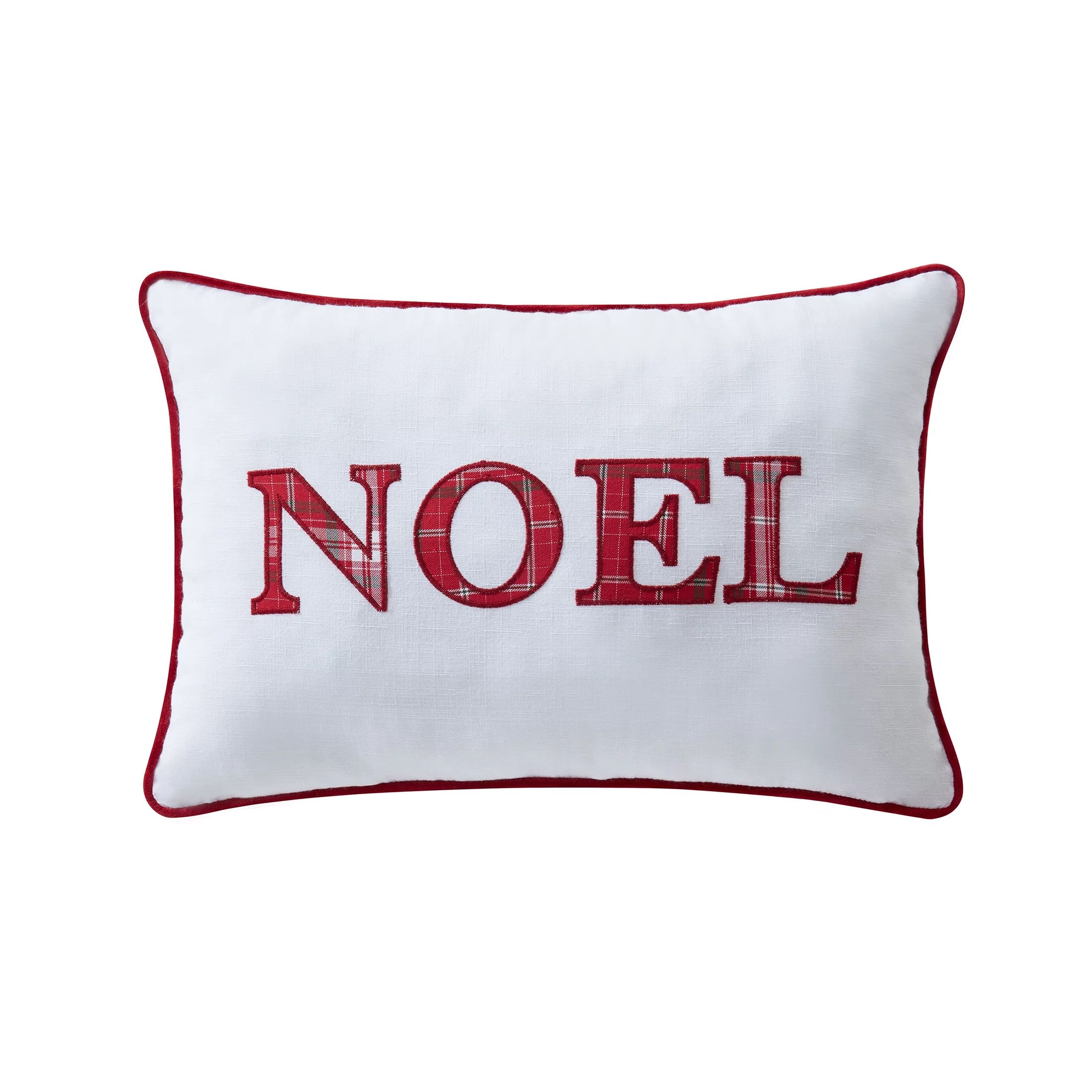 My Texas House Noel Plaid Cotton Decorative Pillow Cover, 14" x 20", Multi - Walmart.com | Walmart (US)