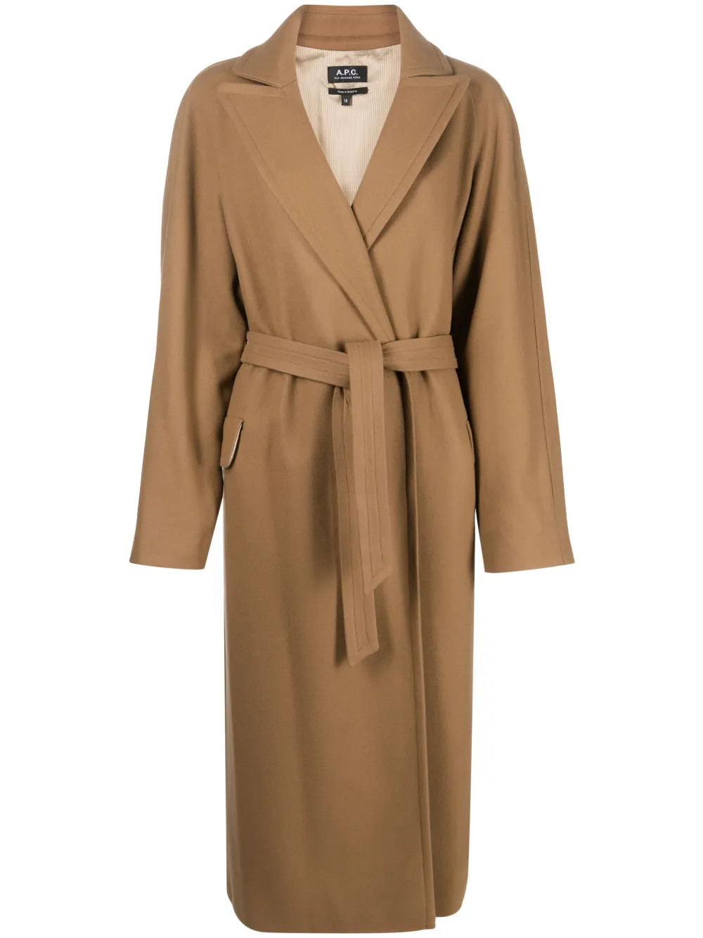 A.P.C. wool-blend Belted Coat - Farfetch | Farfetch Global