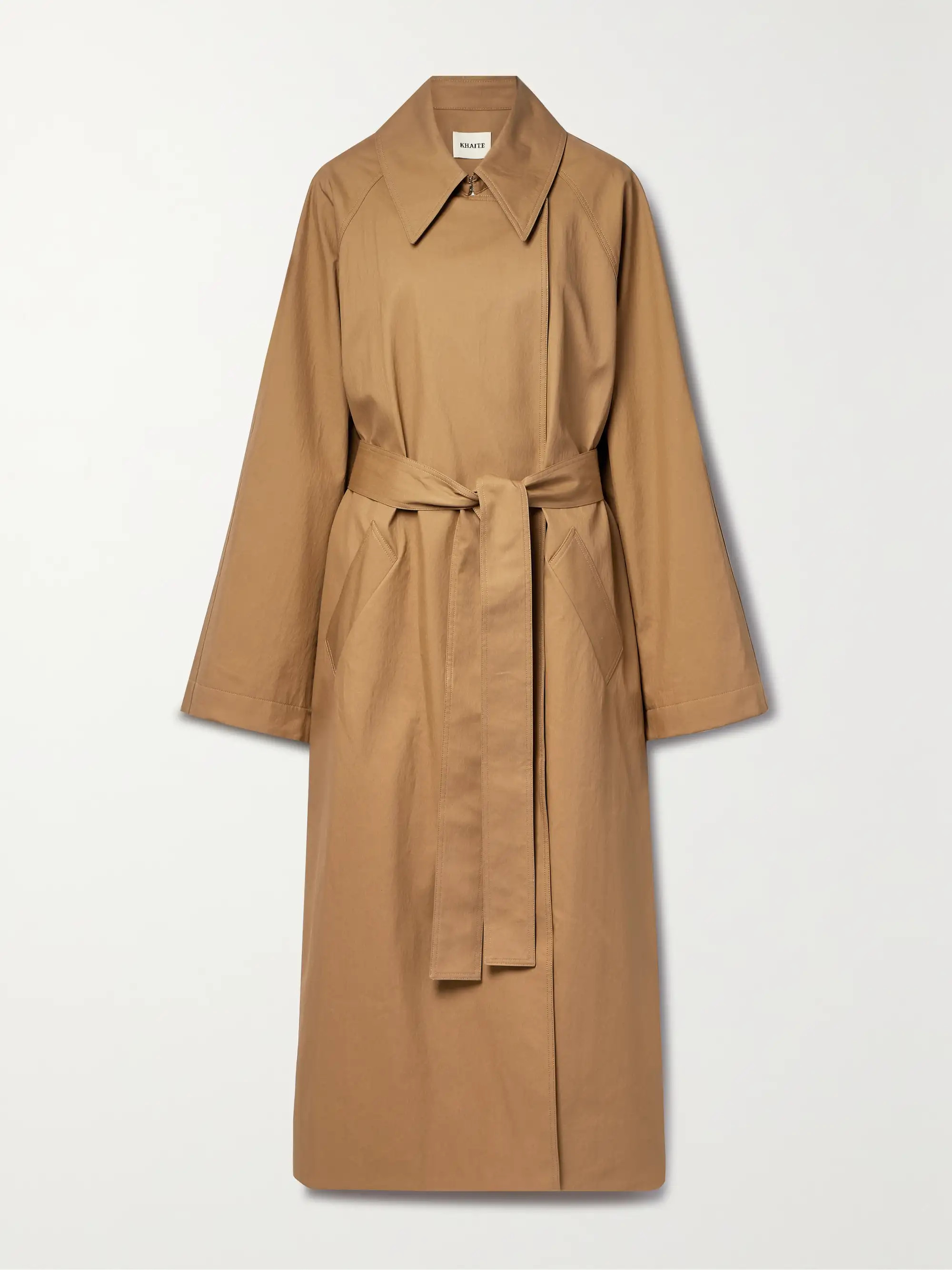 Minnie belted cotton-blend twill trench coat | NET-A-PORTER (UK & EU)