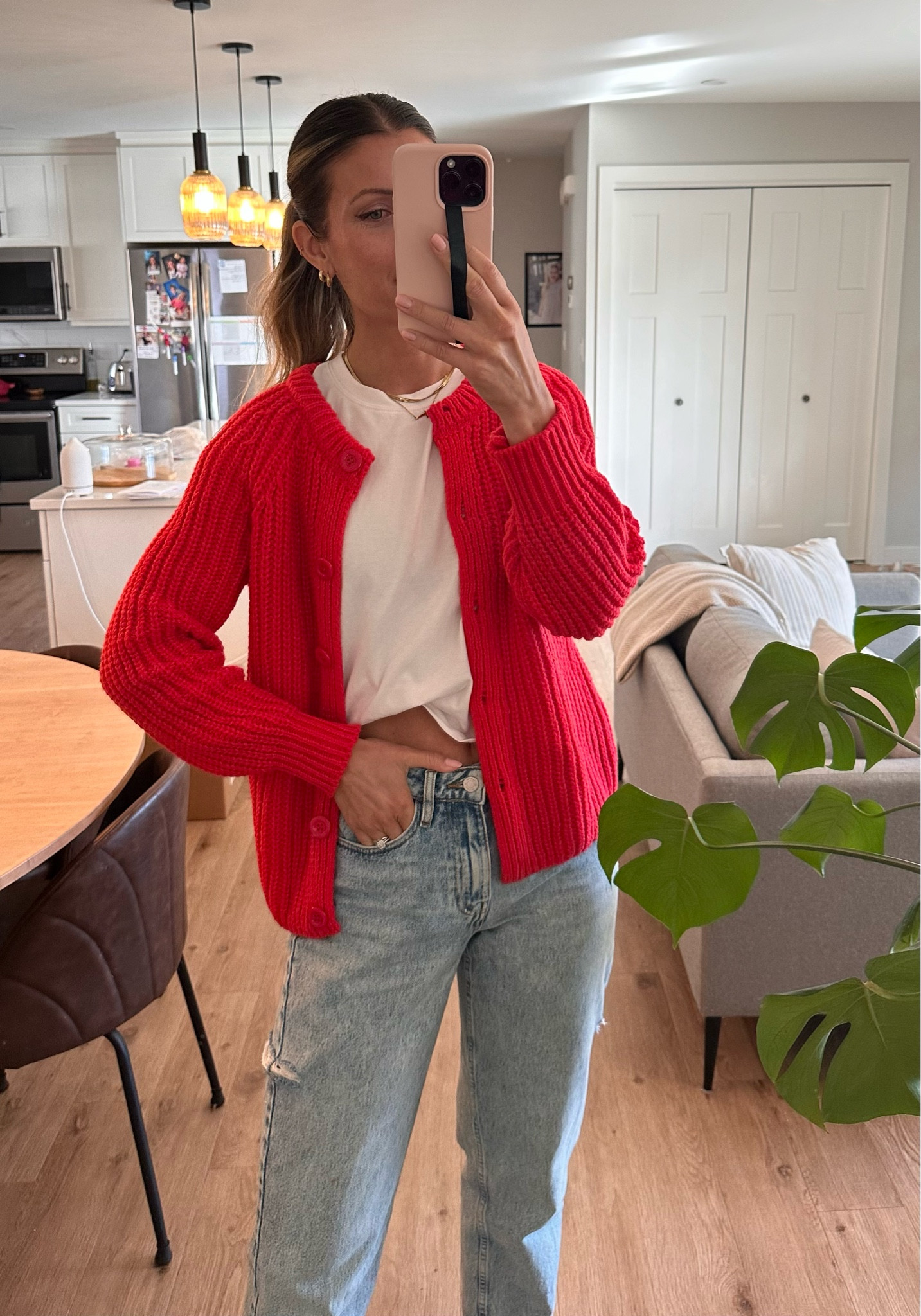 Red cardigan #amazoncanada 