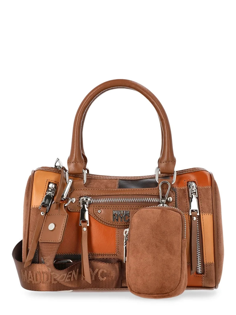 Madden NYC Women's Core Barrel Bag, Brown | Walmart (US)