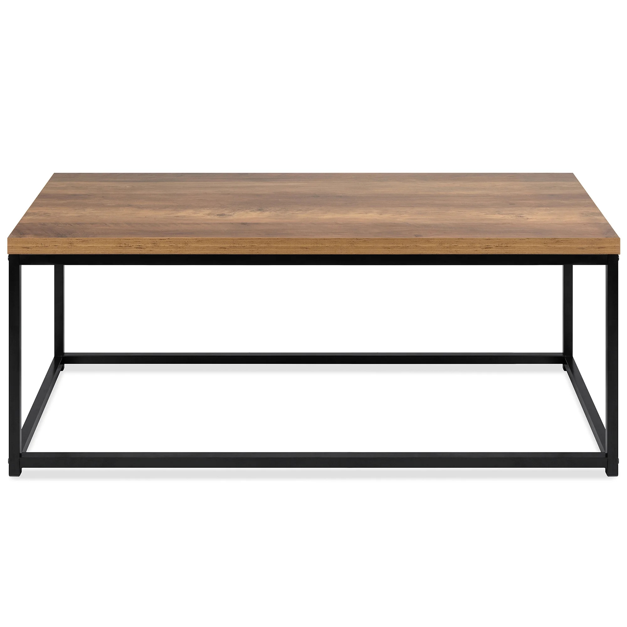 Best Choice Products 44in Modern Industrial Style Rectangular Wood Grain Top Coffee Table w/ 1.25... | Walmart (US)