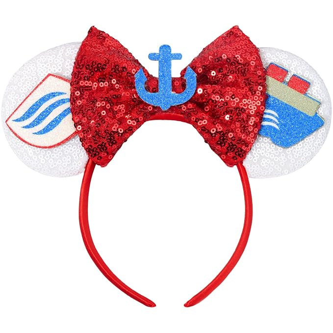 Sparkle Bow Headband for Girls Boys, Sequin Party Hair Accessories (Crusie) | Amazon (US)