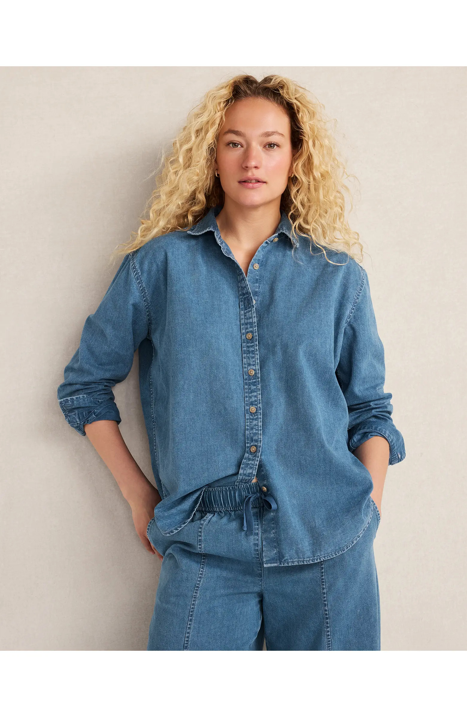 The Daily Shirt in Organic Cotton Denim | Nordstrom