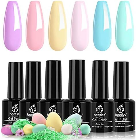 Beetles Pastel Gel Nail Polish Set - Spring Summer Gel Polish, Soak Off Gel Polish Set, Nail Lamp... | Amazon (US)