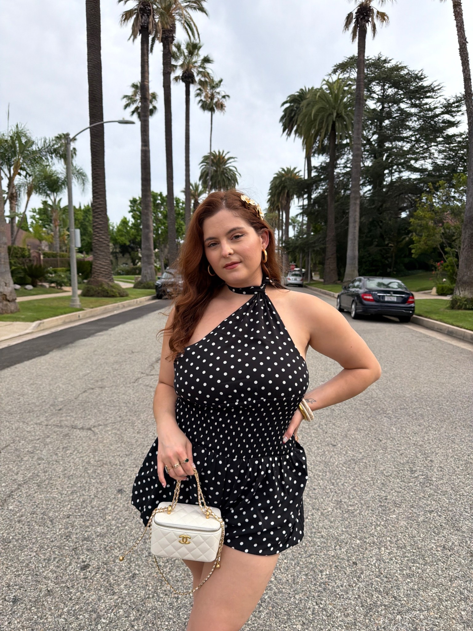 Polka dot black and white romperr

#LTKFestival #LTKMidsize #LTKSeasonal