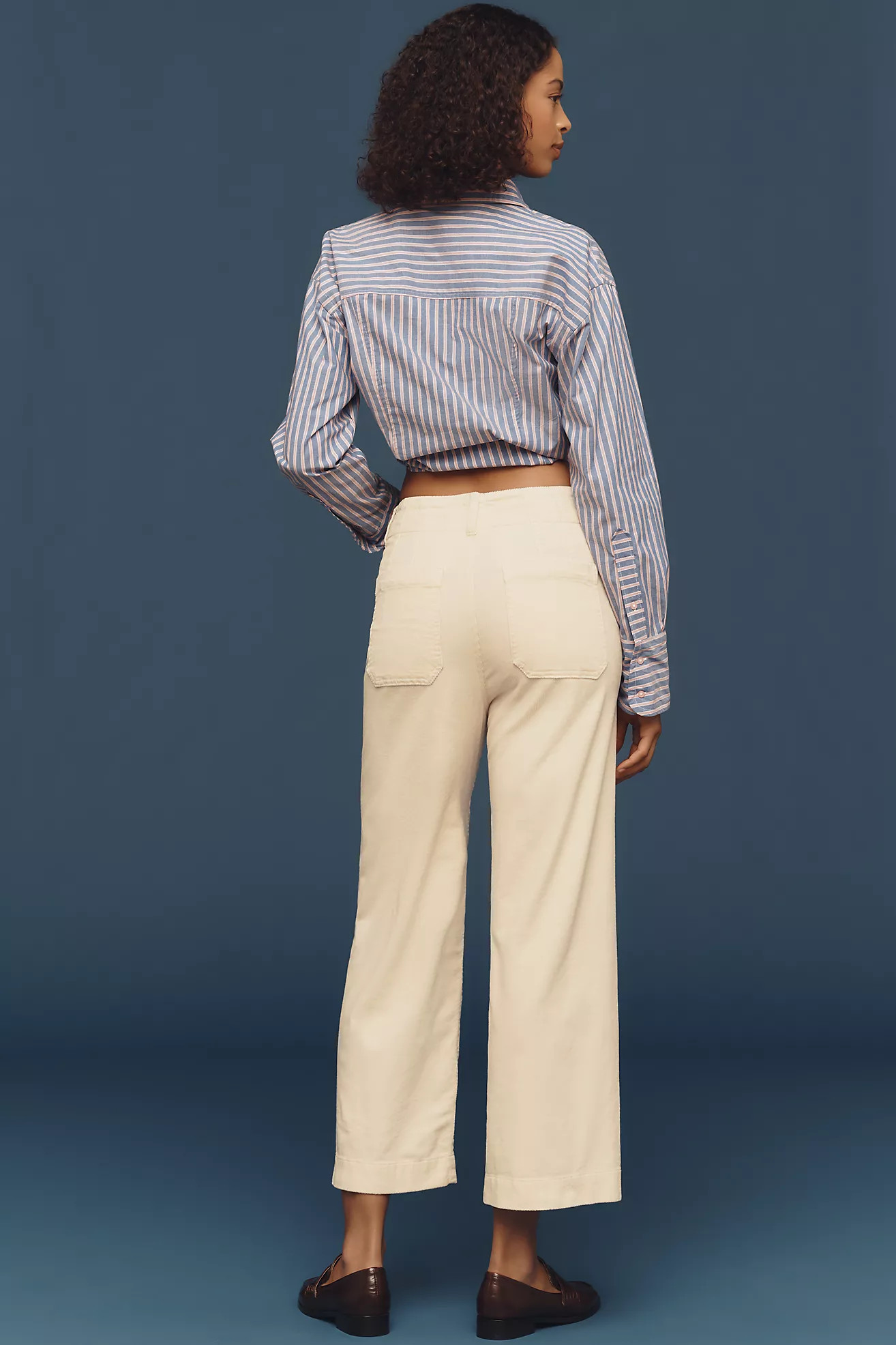 The Colette Corduroy Crop Wide-Leg Pants by Maeve | Anthropologie (US)
