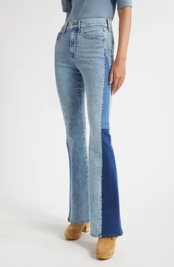 Veronica Beard Beverly High Waist Skinny Flare Jeans | Nordstromrack | Nordstrom Rack