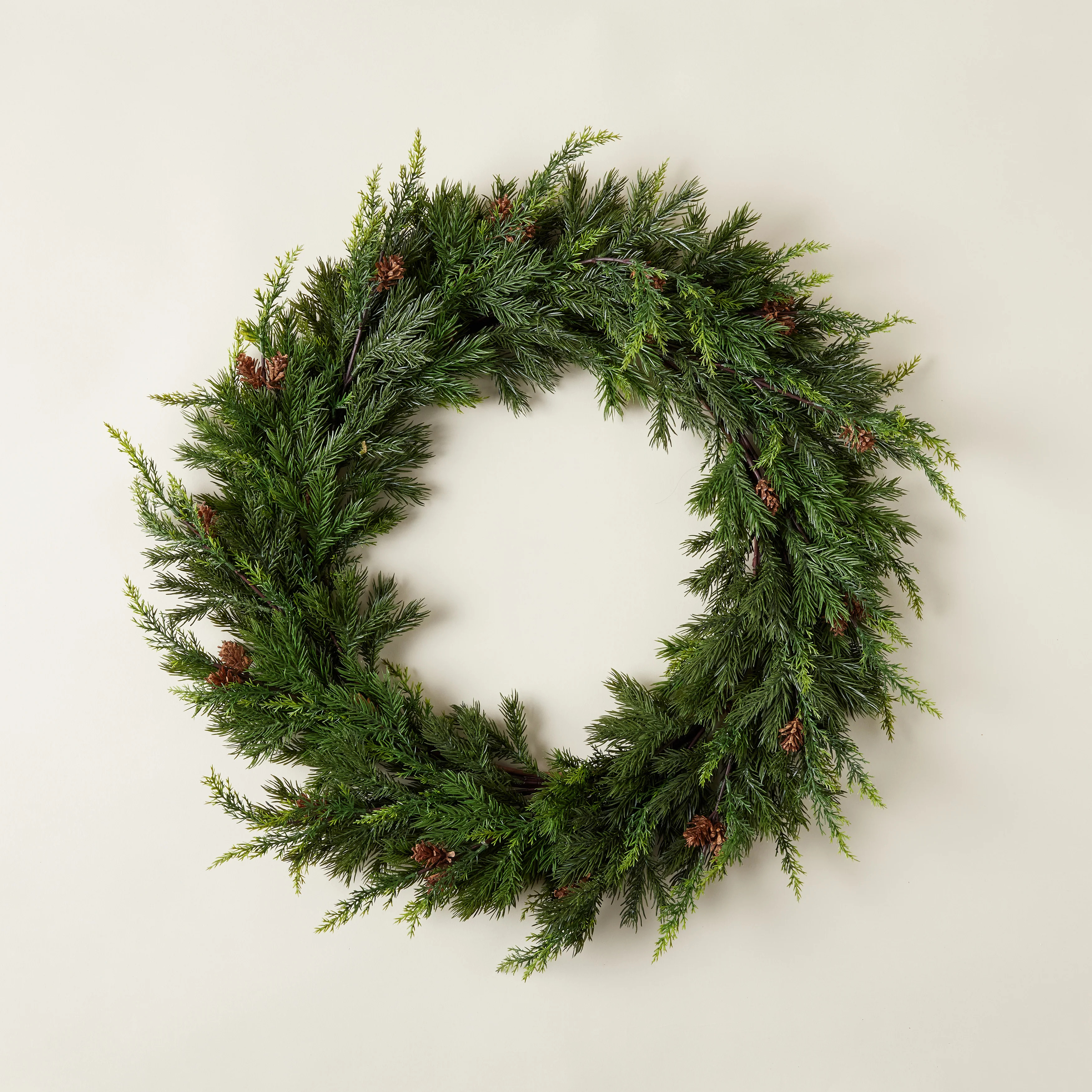 Faux Juniper & Pine Wreath | Kate Marker Home