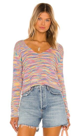 Brie V Neck Sweater in Multicolor | Revolve Clothing (Global)