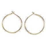 Large Gold Hoop Earrings, Gold Filled Hoop Earrings, Gold Minimalist Hoops, 14k Gold Filled Hoops, 3 | Amazon (US)