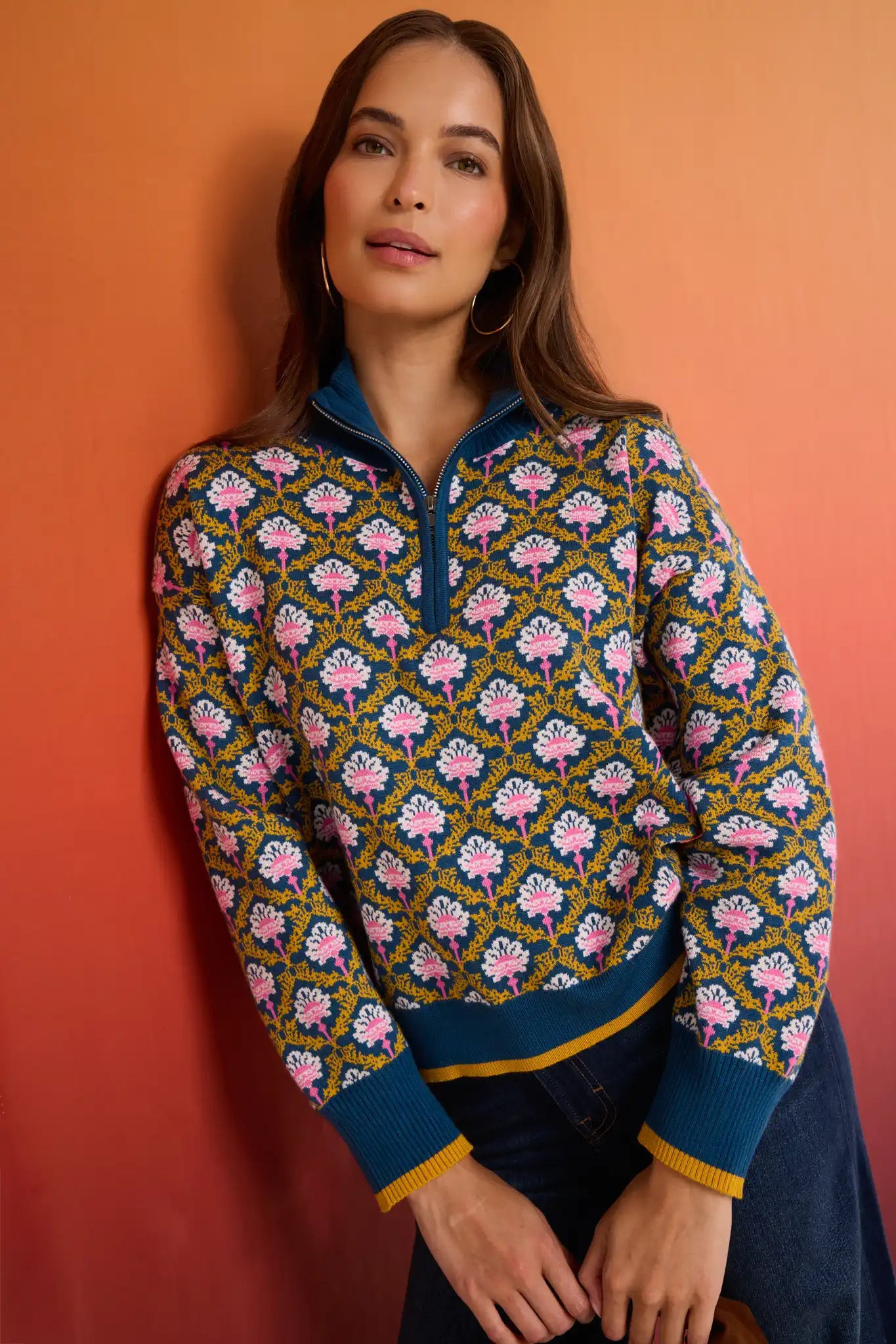 Janie Sweater- Teal | Avara