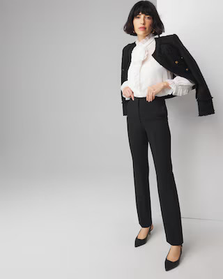 WHBM® High-Rise Straight Leg Pants | White House Black Market